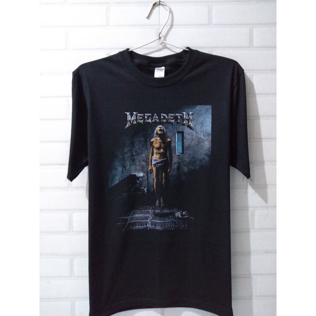 Kaos Musik Band Megadeth vintage built up