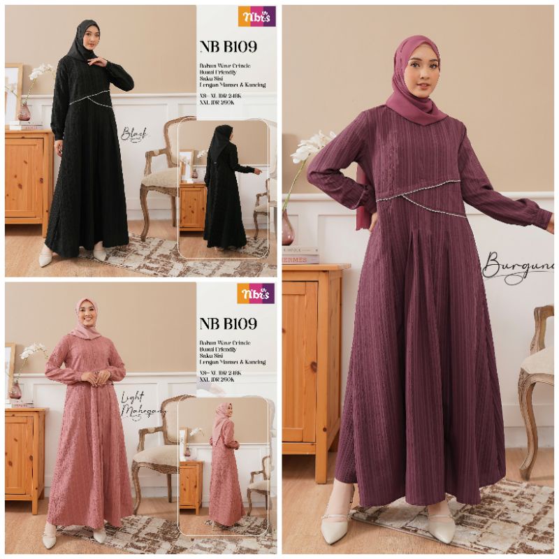 GAMIS NIBRAS NB B109 NBB109 NBB 109 BLACK LIGHT MAHOGANY BURGUNDY ORIGINAL