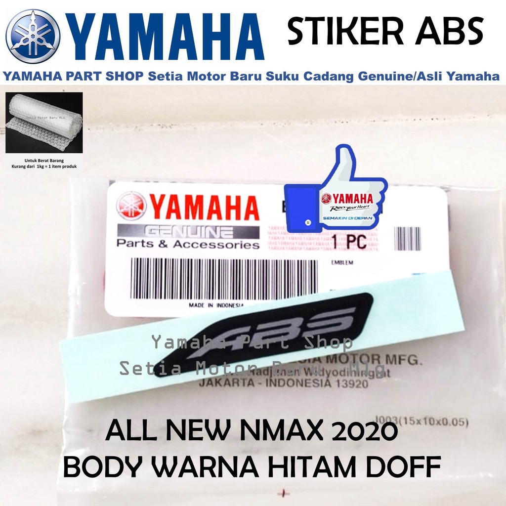 Stiker ABS All New N Max Nmax 2020 Warna Body Hitam Doff Asli Yamaha Setia Motor Baru