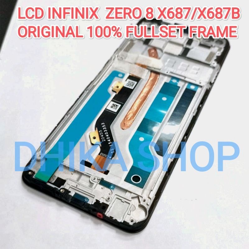 LCD TOUCHSCREEN INFINIX ZERO 8 X687/X687B  ORIGINAL 100% +FRAME