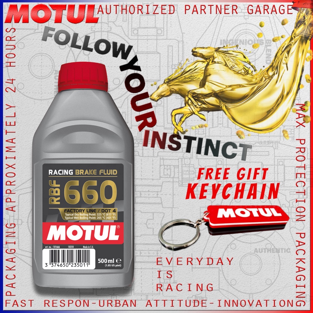 MOTUL BRAKE FLUID DOT RBF 660 500 ml MINYAK REM OLI MOTOR IMPORT ORIGINAL