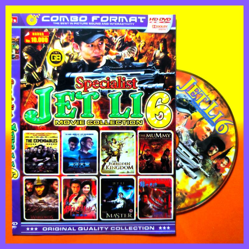 Kaset Koleksi Film Mandarin Kumpulan Jet Li Volume 6 Terbaru Teks Indonesia.