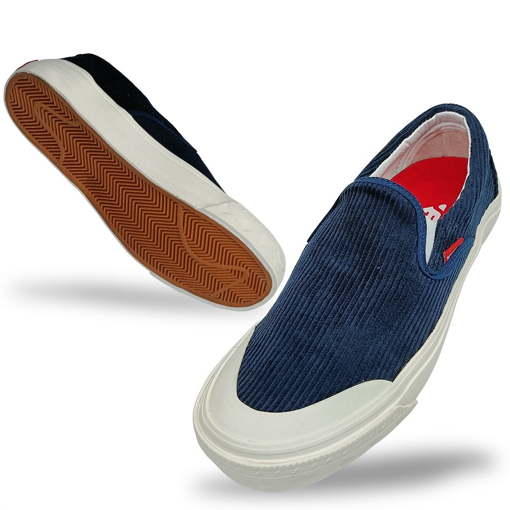 Voff - Sepatu Slip on Pria Wanita Voff Navy Edition