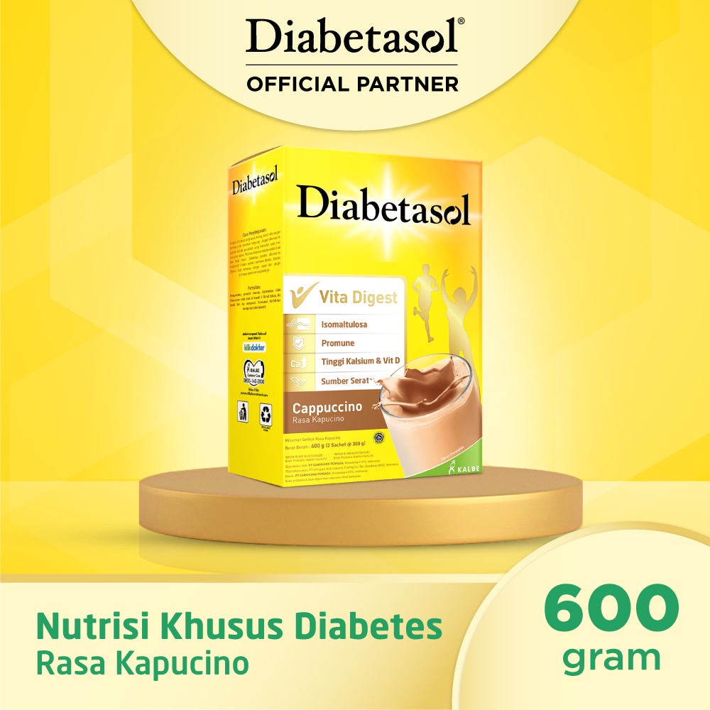 

DIABETASOL CAPPUCCINO DAN CHOCOLATE 570 GR