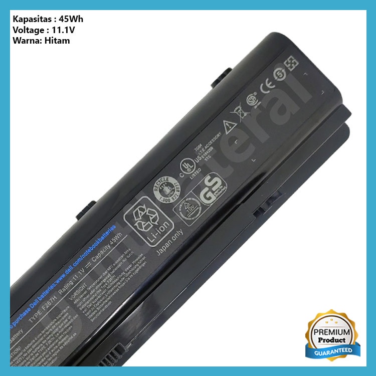 Baterai Dell Vostro 1014 1015 1088 1088n A840 A860 Inspiron 1410 F287H