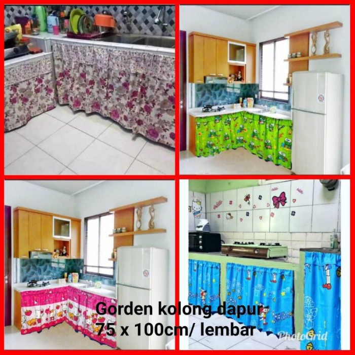 Kualitas terbaik] IMB Gorden kolong dapur / TIRAI KOLONG DAPUR / TIRAI KOLONG MEJA DAPUR