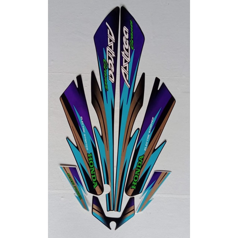 Striping Stiker List Body Standar Motor Honda Astrea Grand Lemited Edition 1997 Standar List ASTREA 