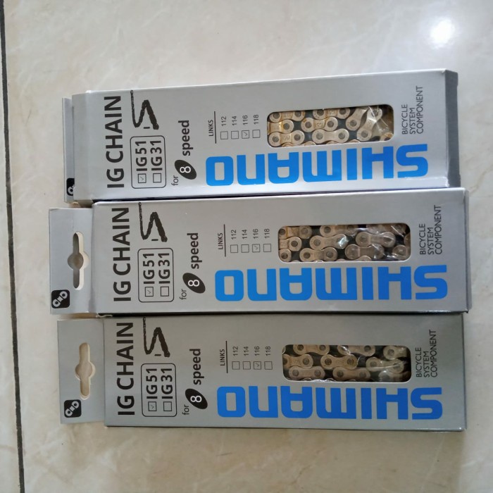 Rantai Shimano ig5 ig 51 bisa untuk 5 6 7 8 claris speed s rante chain