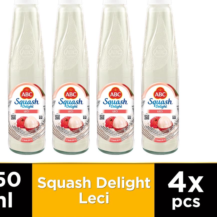 

☪ ABC Sirup Squash Delight Leci 450 ml - Multi Pack 4 pcs ™