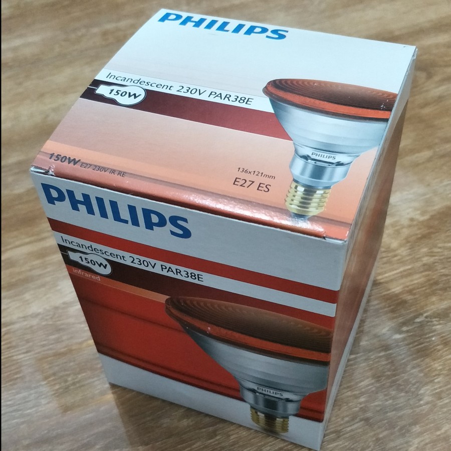 Lampu terapi infrared Bohlam Infra Merah Terapi Kesehatan Philips 100w dan 150w plus tiang lampu