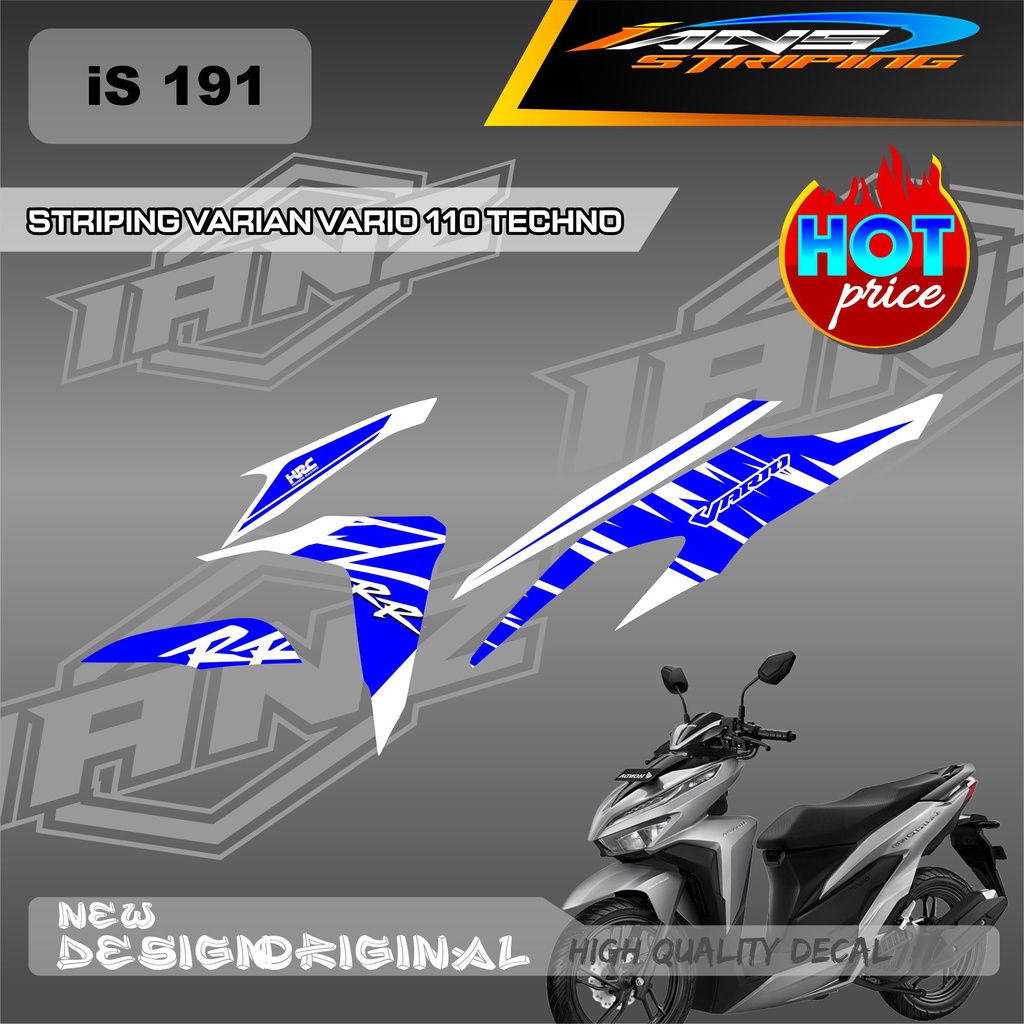 STIKER LIST SEMI FULL BODY HONDA VARIO 110 TECHNO / STIKER VARIO 125 / DECAL VARIO CUSTOM VARIAN / DECAL STIKER KERETA VARIO 110-125-159 IS191