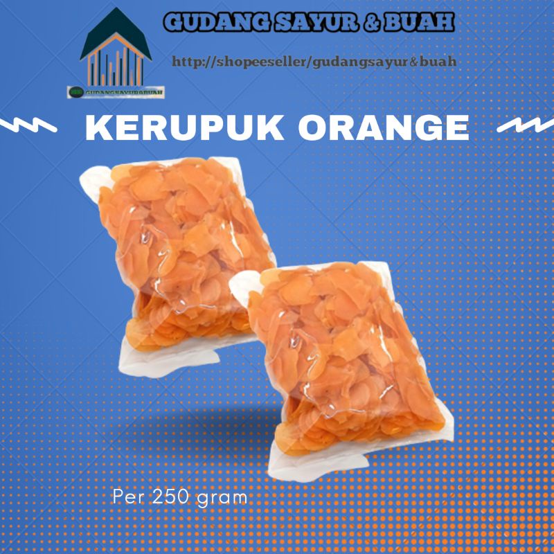 

Kerupuk Oren/Orange Per 250 gram