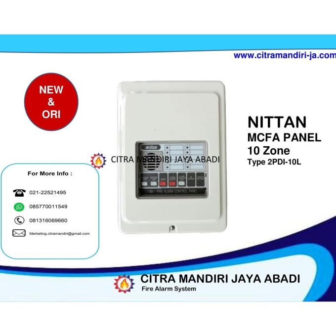 MCFA PANEL ALARM NITTAN 10 ZONE