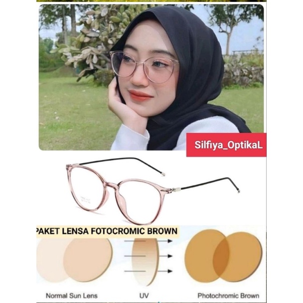 KACAMATA PAKET LENSA PHOTOBROWN KODE 8091