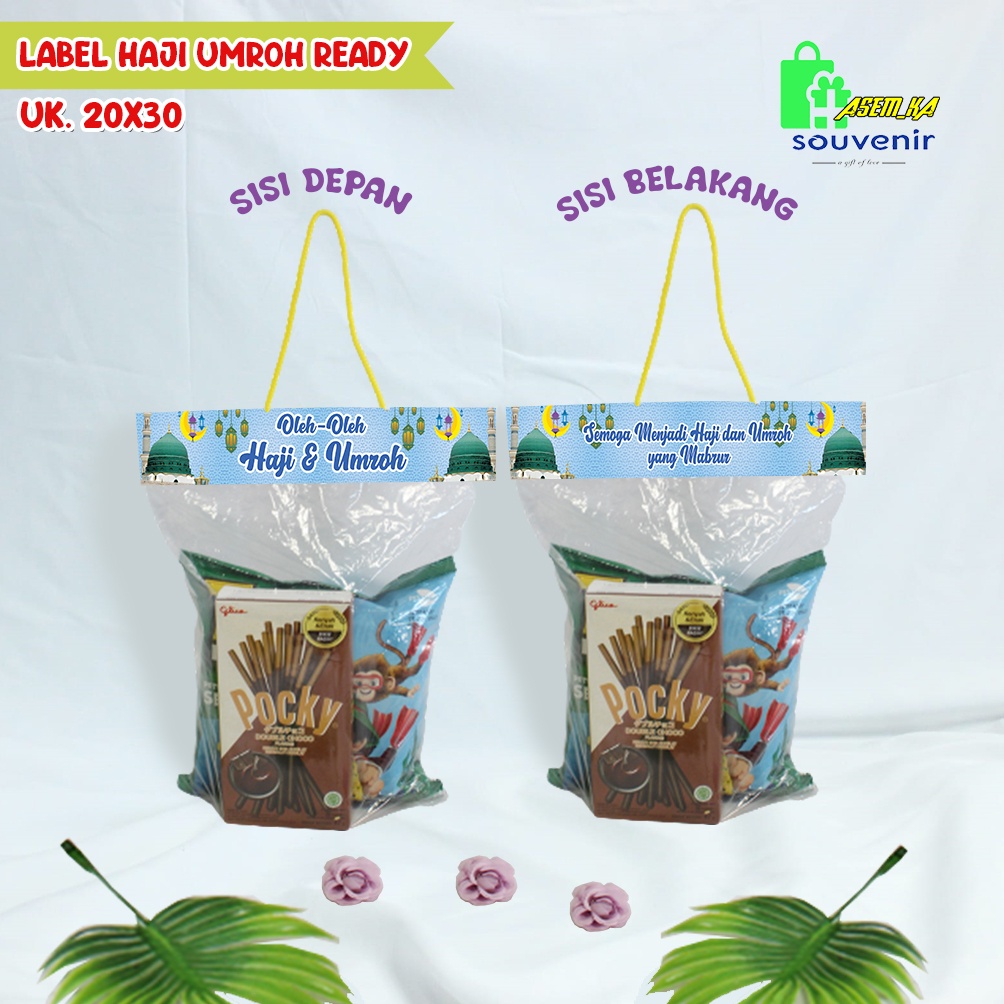 

Label Plastik Oleh - Oleh Haji & Umroh Ready Stoke Lgsung Kirim