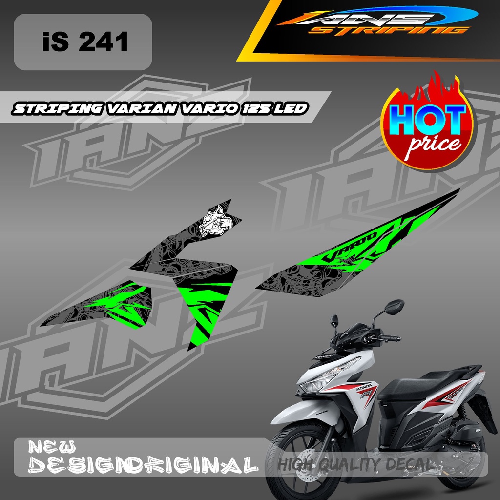 NEW STIKER DECAL VARIO 125 LED VARIAN WARNA SERIES FOX / DECAL VARIO 125 LED / STIKER KERETA VARIO 125 LED IS241