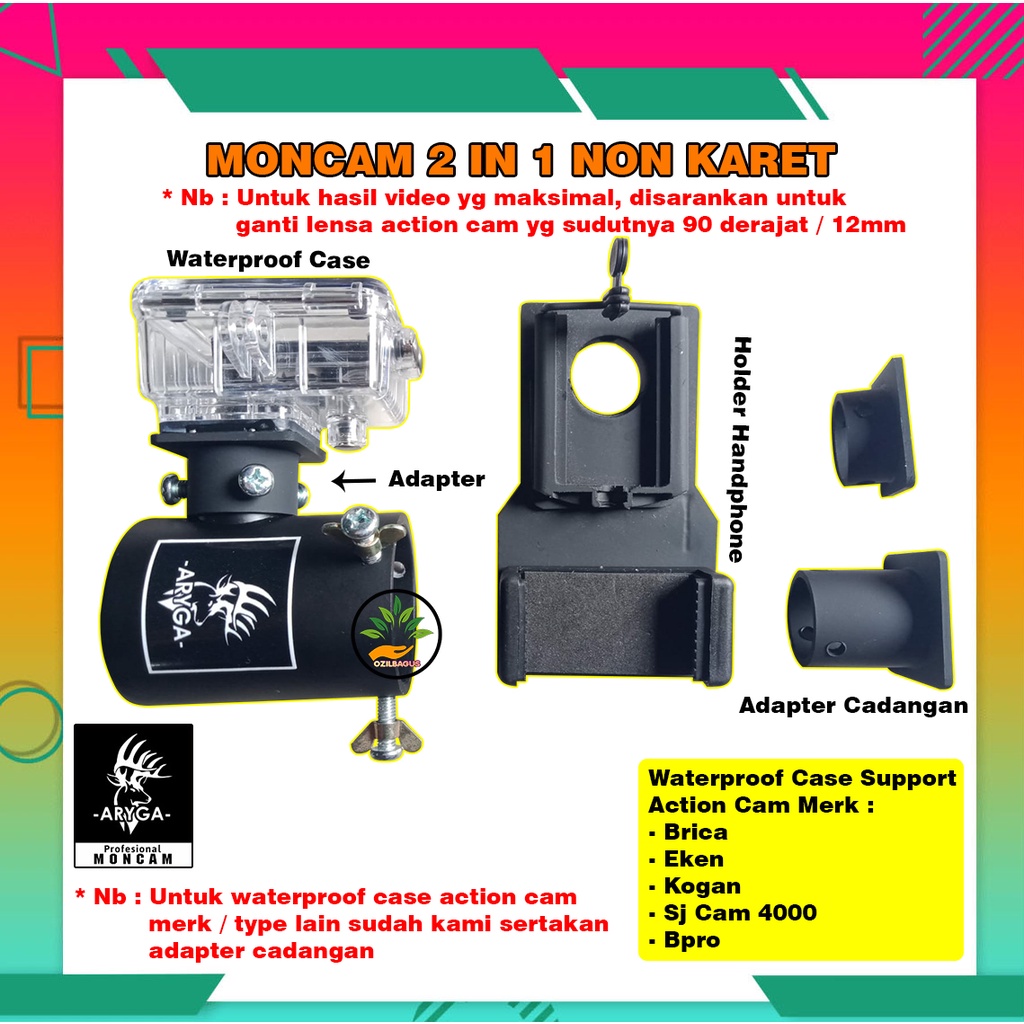 NEW PRODUCT ARYGA MONCAM mounting kamera samping multifungsi angle sight kamera teleskop hp go pro