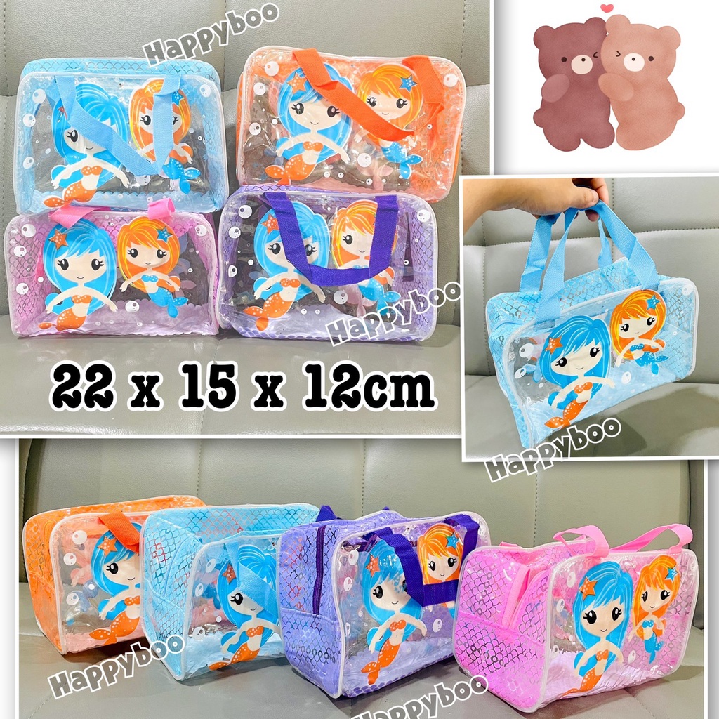 Tas kosmetik mika tenteng tebal Balok TTB waterproof dompet pouch kosmetik