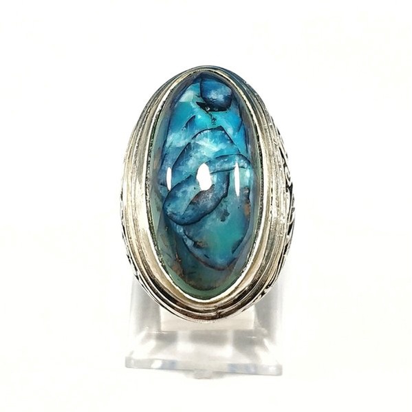 Batu Cincin  BATU AKIK NATURAL GARUT CIKOLAK SERAT TEMBAGA SEMI PANDAN COLLECTOR ITEM PGS364