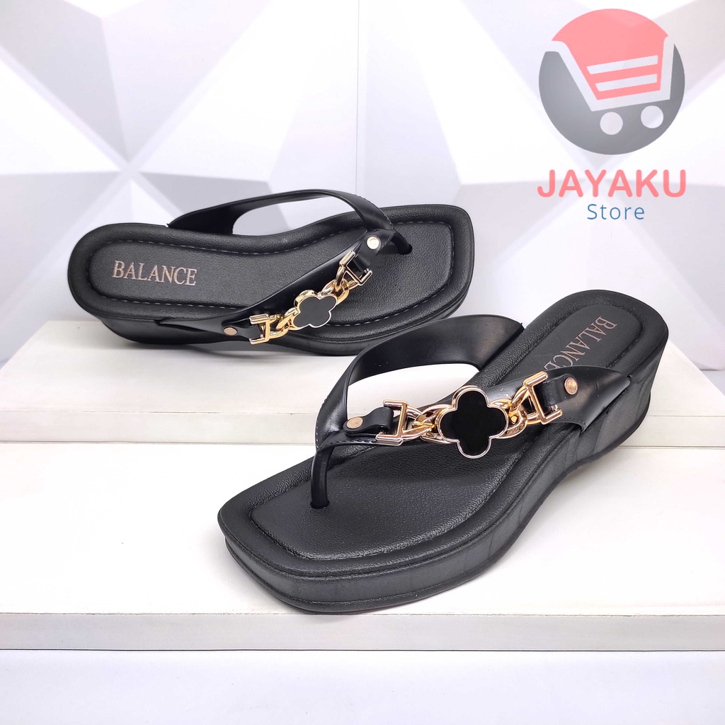 Sandal BALANCE 2226 Wedges Jepit Wanita Sendal Import Cewek Perempuan