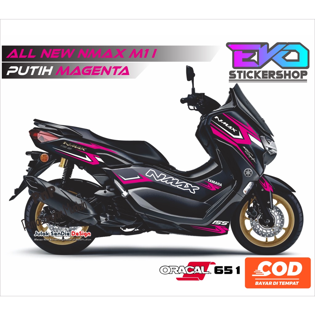 STIKER ALL NEW NMAX HITAM CUTTING STICKER STRIPING NMAX 2020 2021 2022 2023 2024