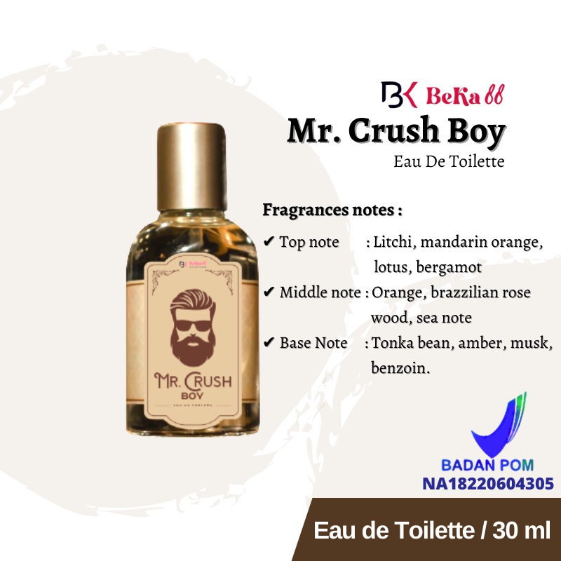 Hrny Boy Eau De Toilette - Beka88 - 30 ml - Mr. Crush Boy Parfume