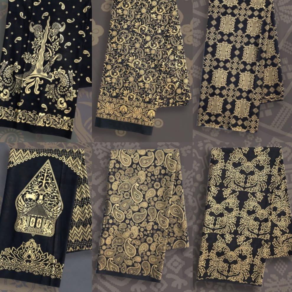 VIRAL kain batik prada gold panjang - kain batik fashion - kain batik kebaya wisuda sergaman