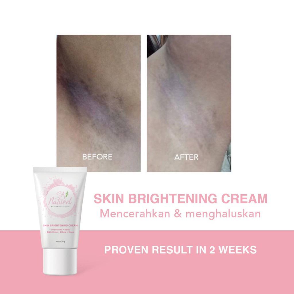 SA NATUREL BRIGHTENING UNDERARM CREAM BY Shandy aulia SANATUREL | Pemutih Ketiak