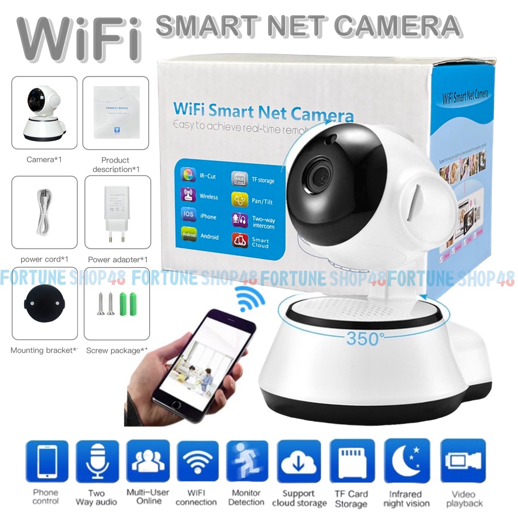 IP  Camera CCTV Smart Net V380 Q6 Kualitas HD