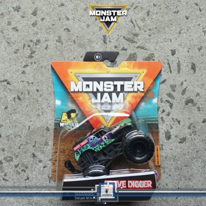 Best Seller Monster Jam 1/64 Grave Digger Truck With Wheelie Bar Hot Wheels
