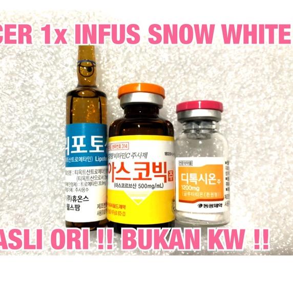 Promo ECER SNOW WHITE cindella whitening putih pemutih original korea best seller infus suntik