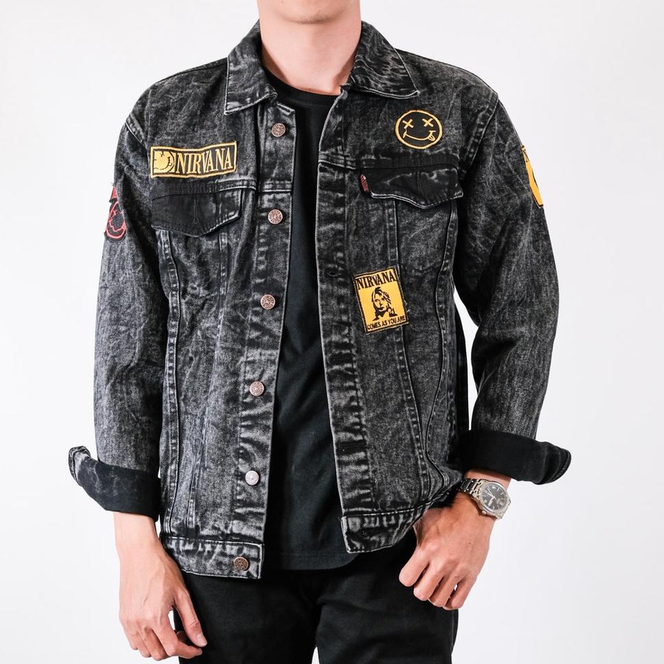 REKOMENDASI Jaket Jeans Bordir Pria Best Seller / Jaket Jeans Printing Bordir Emblem