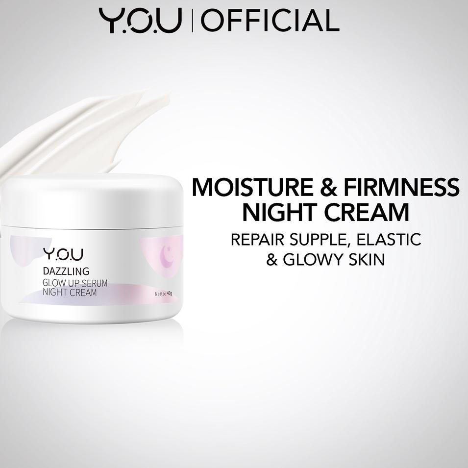 Code j8J3v YOU Dazzling Glow up Serum Night Cream 40 Gr [Menutrisi Kulit sepanjang malam]