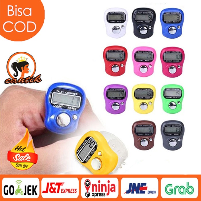 HC Tasbih Digital Mini Led Tally Counter Alat Hitung Tasbeh Digital Finger Counter