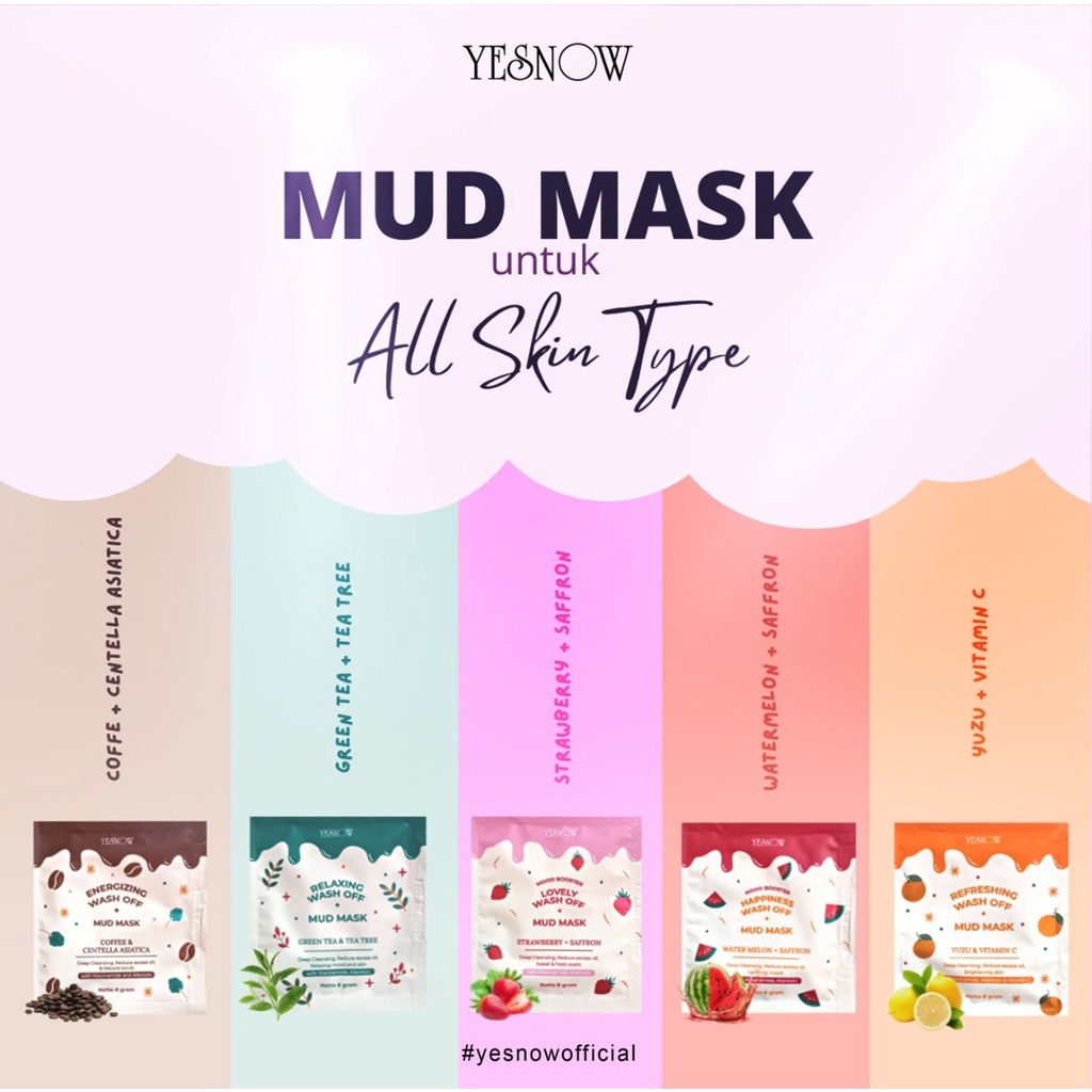 YESNOW Relaxing Wash Off Mud Mask - Masker Wajah BPOM