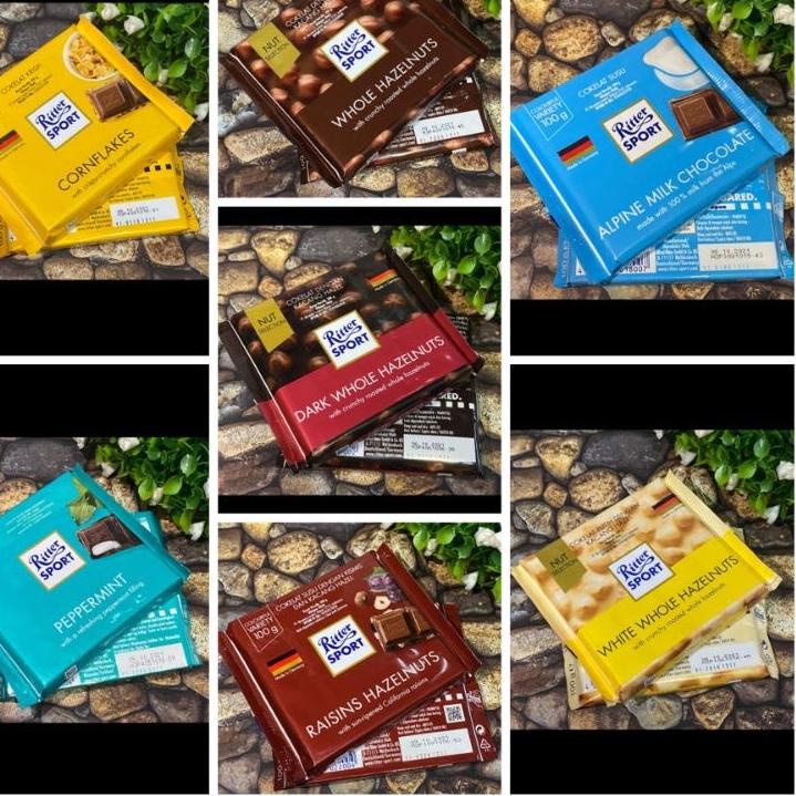 

➫ ORIGINAL!! READYSTOCK exp 2023 coklat germany ritter sport 100gr ✈