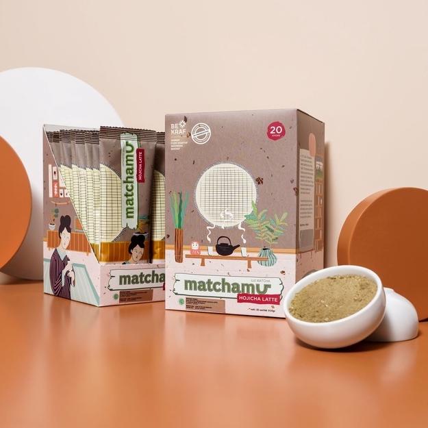 

❋ Matchamu Hojicha Latte Box of 20 ☎