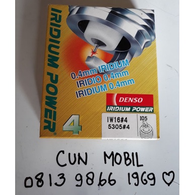 Busi Denso Iridium Iw16 Forsa Glx, Starlet, Hiace, Hardtop, L300, T120 Kode 347