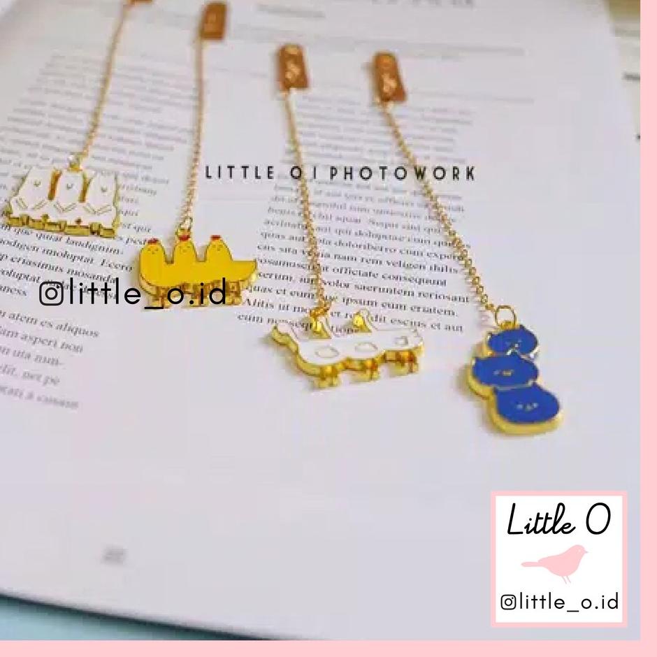 

Semangat Abis Ownday Animal Chained Bookmark / bookmark lucu/ penanda buku