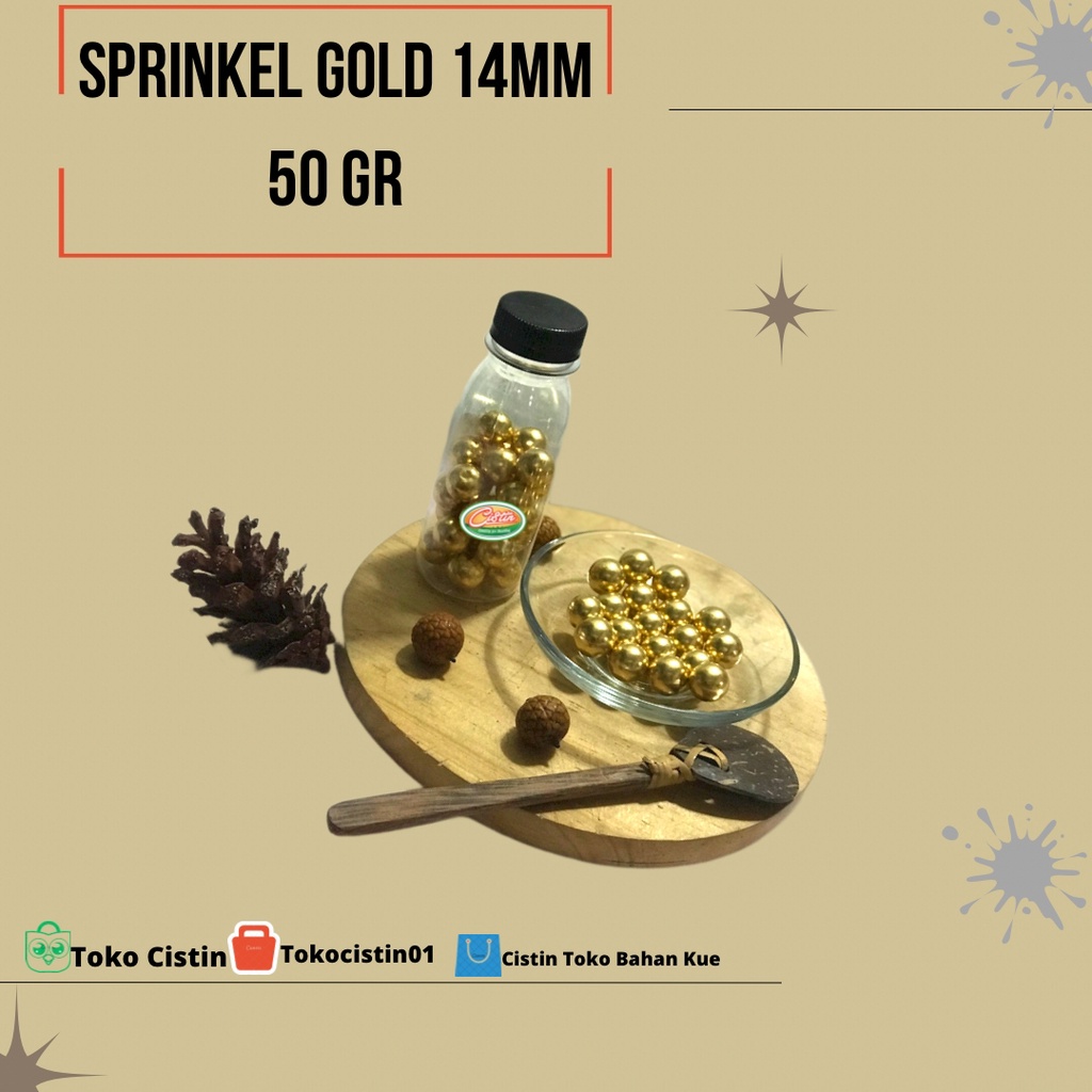 

SPRINKEL GOLD 14 MM 50 GR