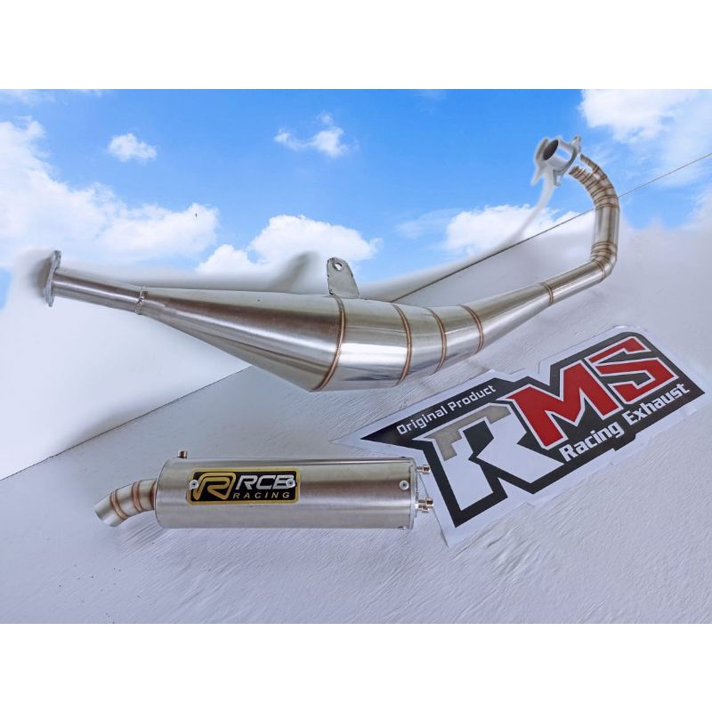 Knalpot Suzuki RGR 150 model full stainless racing original
