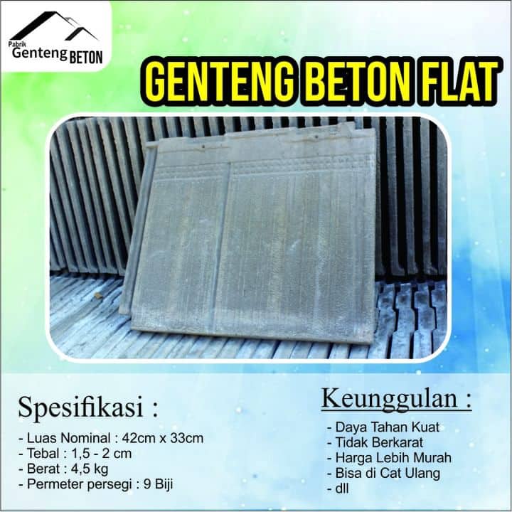Genteng Beton Flat