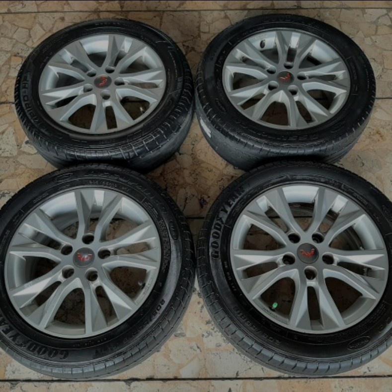 VELG MOBIL STD ORI WULING RING 16 LEBAR 6 LUBANG BAUT PCD 5X114 BAN 205 55 R16 CORTEZ