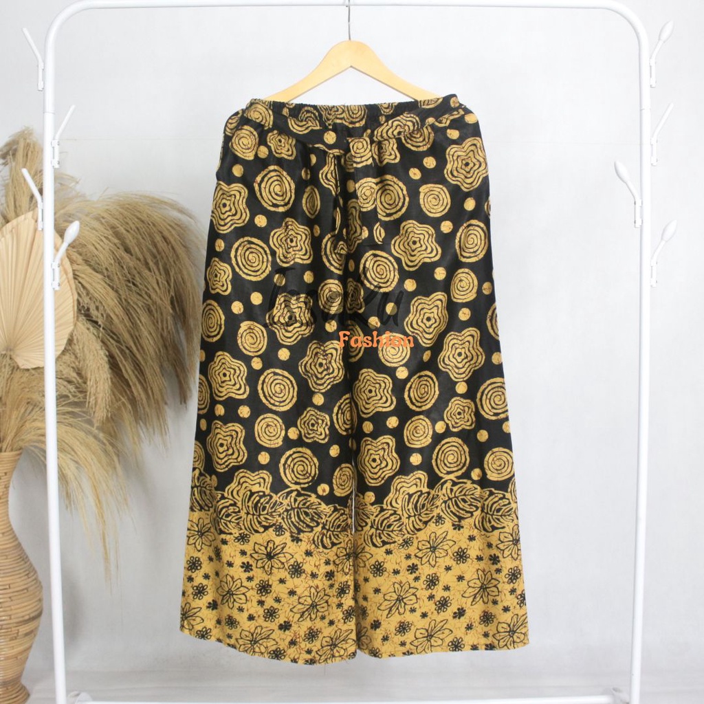 Celana Tidur Kulot Batik Panjang Motif Bahan Rayon