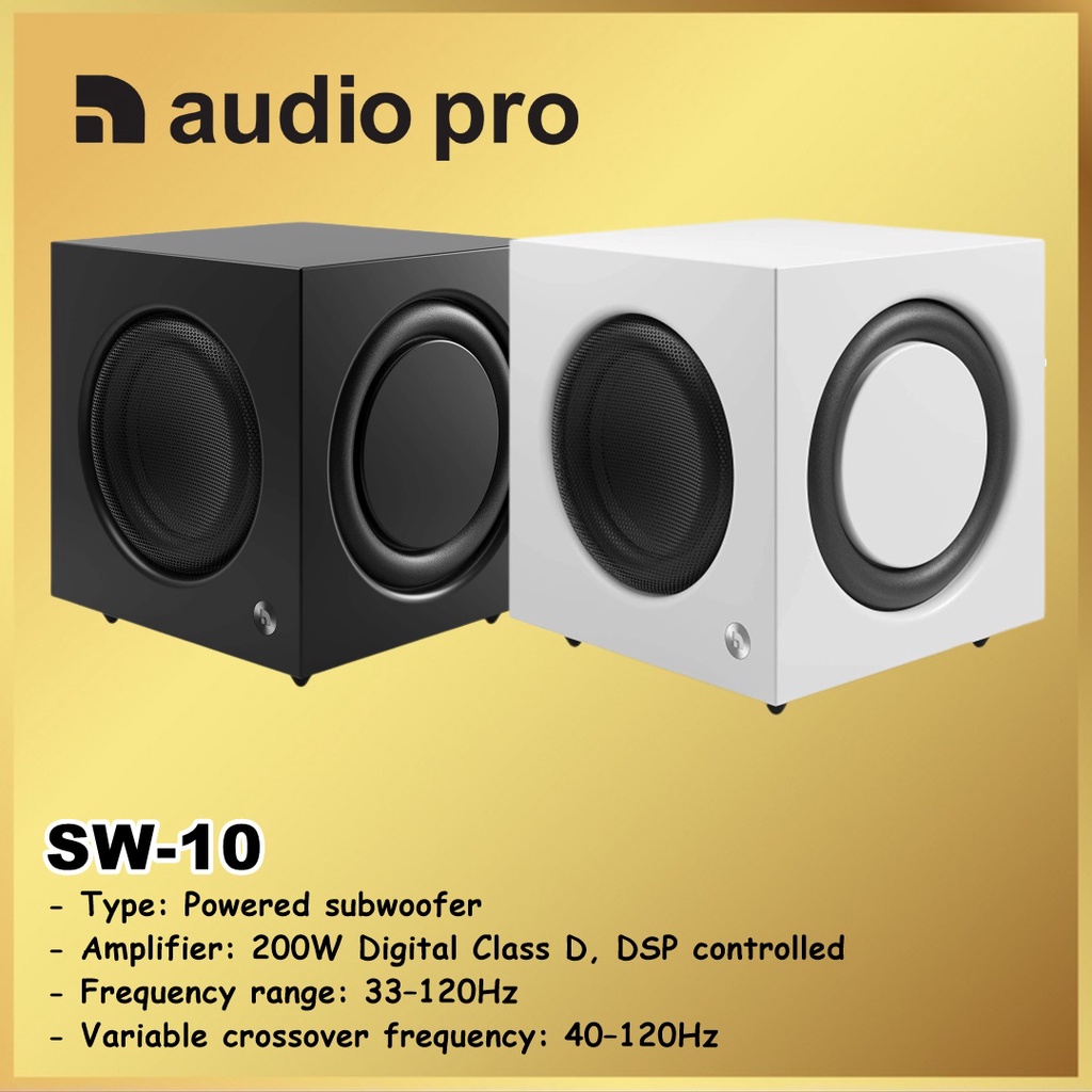 Audio Pro SW-10 SW10 AudioPro SW 10 Powered Subwoofer Speaker