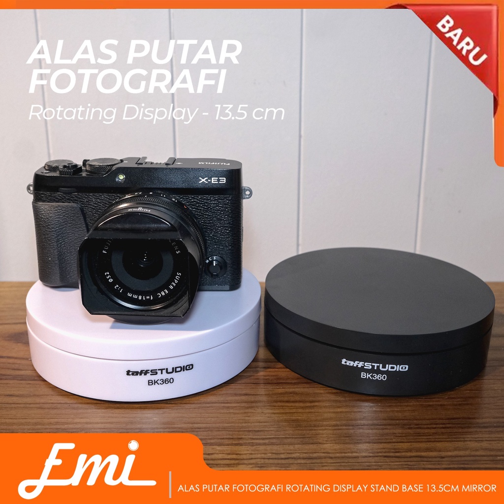 TaffSTUDIO Alas Putar Fotografi Rotating Display Stand Base Mirror