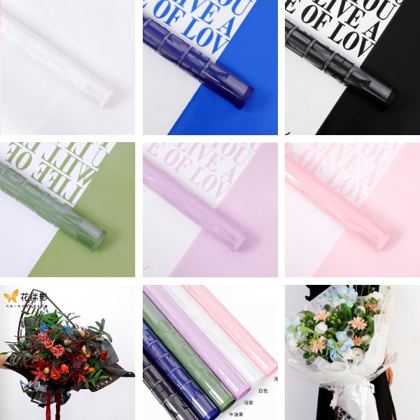 Flower Wrapping Paper VarianTransparan Kertas Buket Bunga Cellophane Florist Kertas Kado KB6183