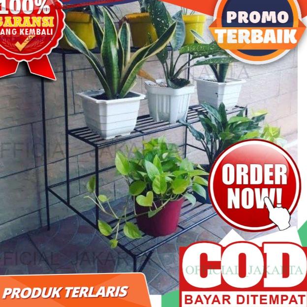 ➺ BESI 8MM RAK BUNGA TINGKAT PREMIUM / RAK BUNGA TANGGA BERTINGKAT ✫