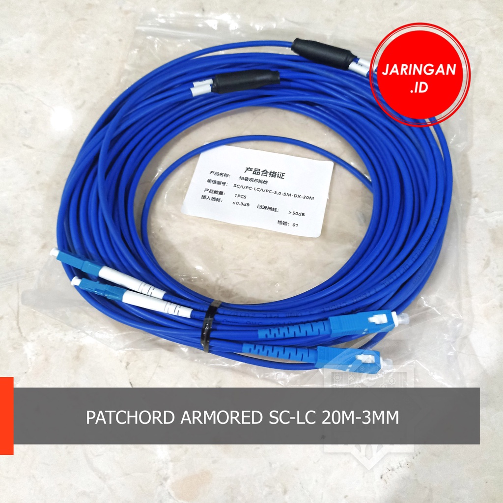 PATCHORD ARMORED SC-LC 20M-3MM