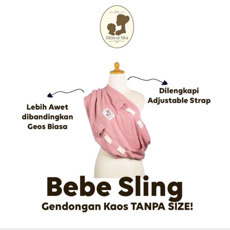 PRELOVED LIKE NEW | GENDONGAN MERE ET MOI BEBE SLING SOLID | GEOS TANPA SIZE | BISA ADJUST SENDIRI